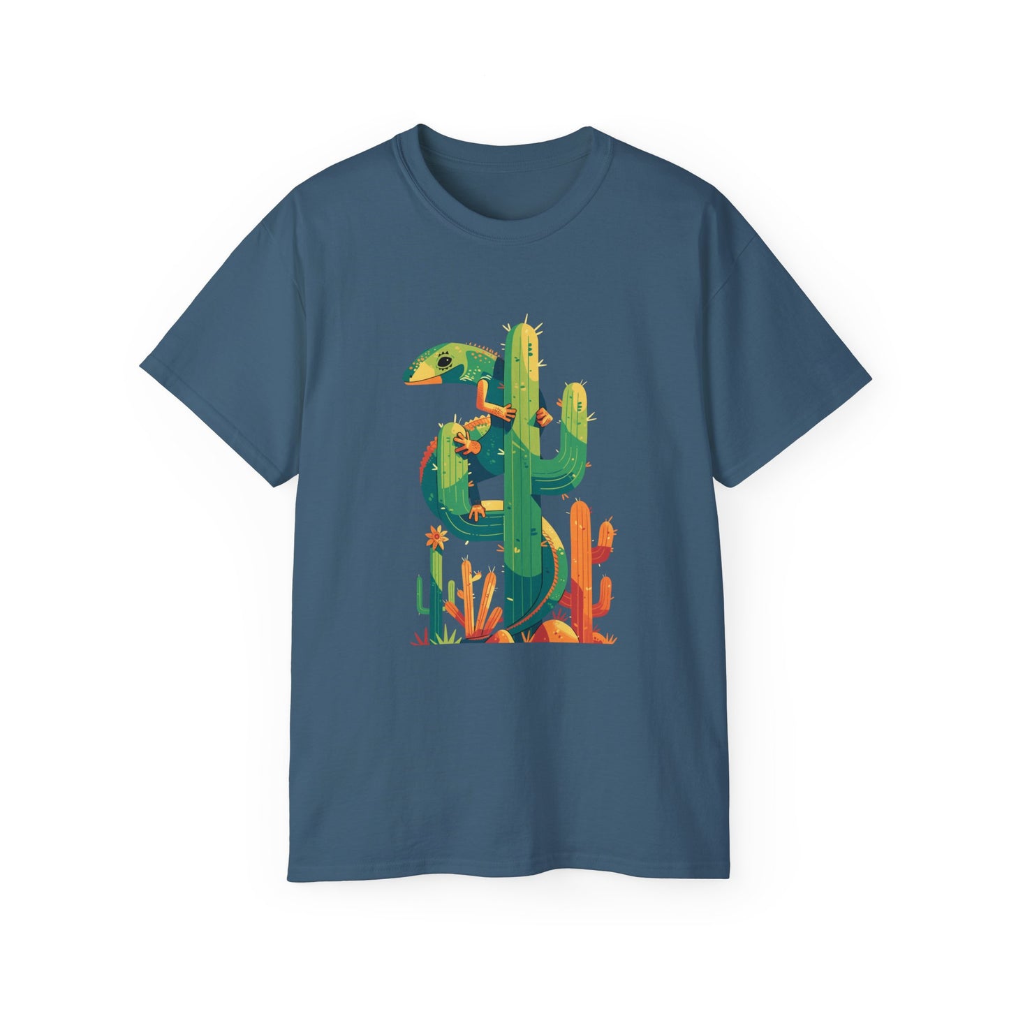 Unisex Ultra Cotton Tee "Lizard and Cactus" T-Shirt