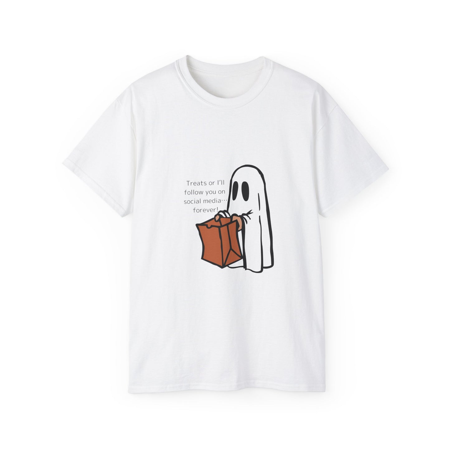 Unisex Ultra Cotton Tee "Trick or Treat" T-Shirt Halloween Series