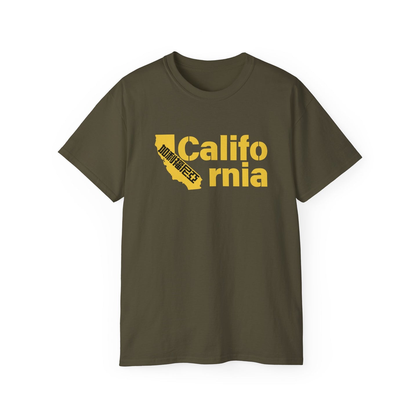 Unisex Ultra Cotton Tee "California" Kanji Series for the Names of U.S. States T-Shirt