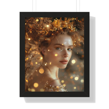 Framed Posters "Goddess of Golden Light"