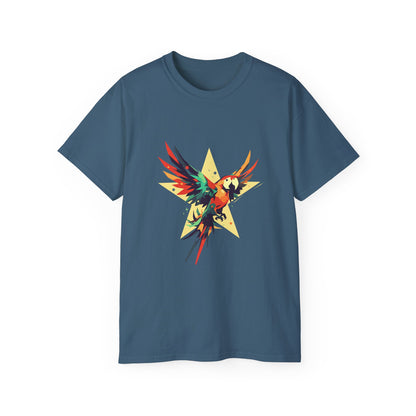 Unisex Ultra Cotton Tee "Star Parrot" T-Shirt