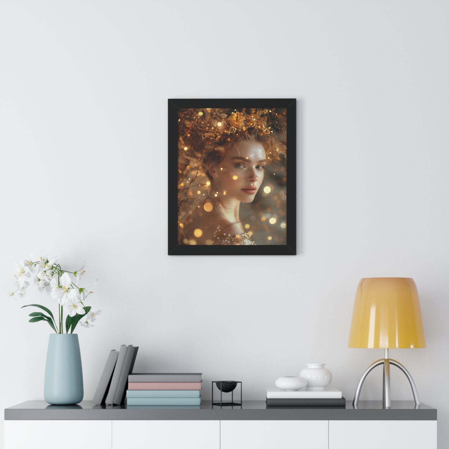 Framed Posters "Goddess of Golden Light"