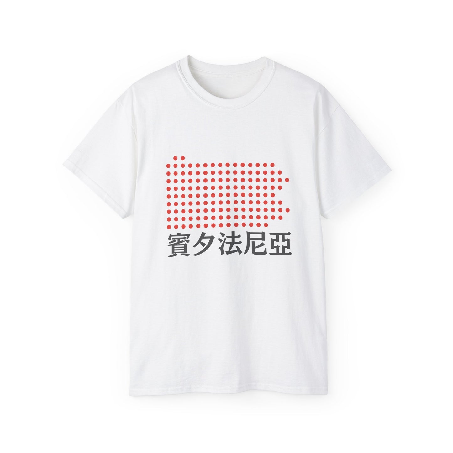 Unisex Ultra Cotton Tee "Pennsylvania" Kanji Series for the Names of U.S. States T-Shirt