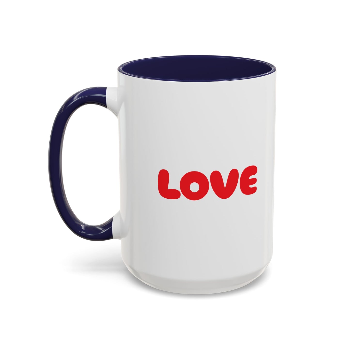 Accent Coffee Mug (11, 15oz) "Heart Flower"