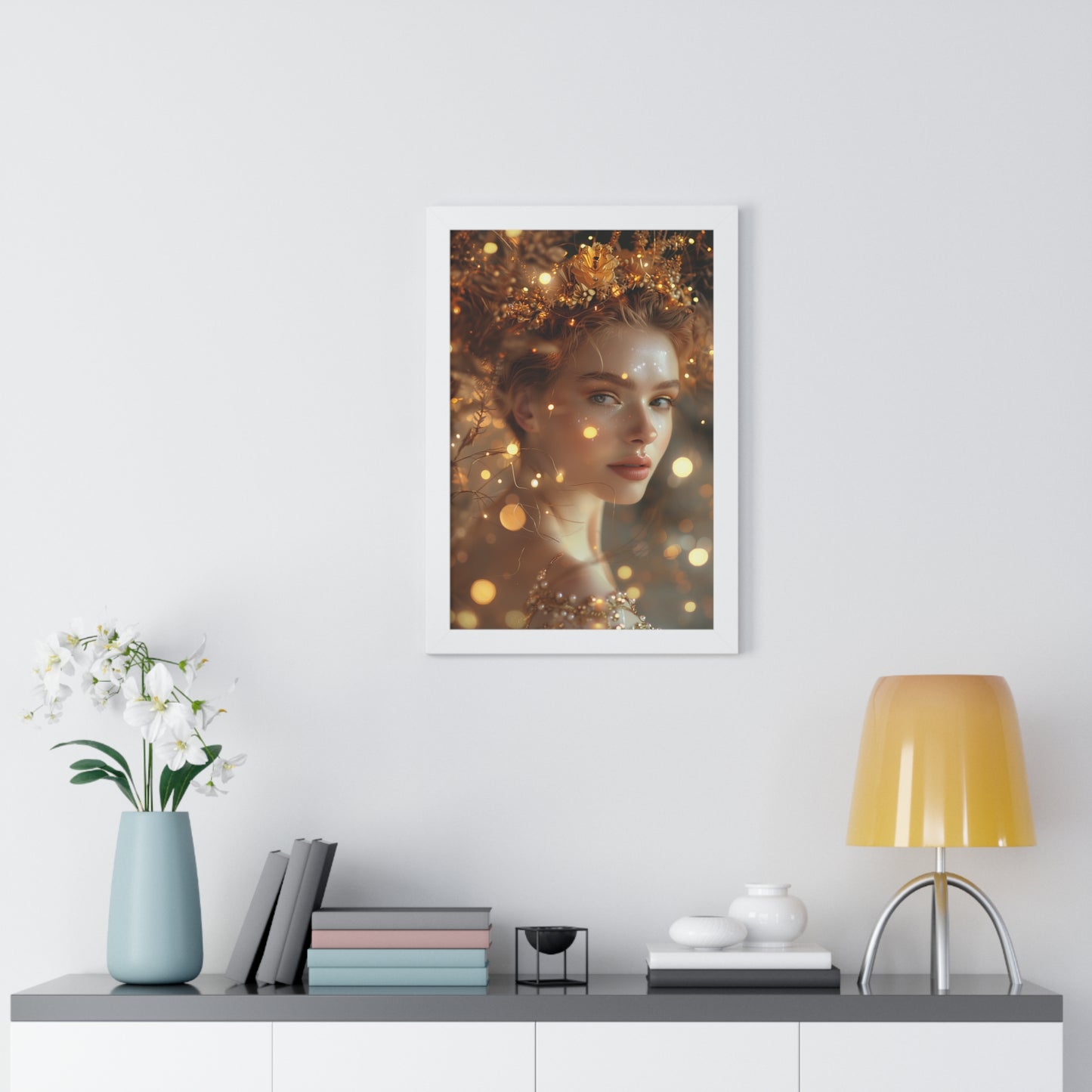 Framed Posters "Goddess of Golden Light"