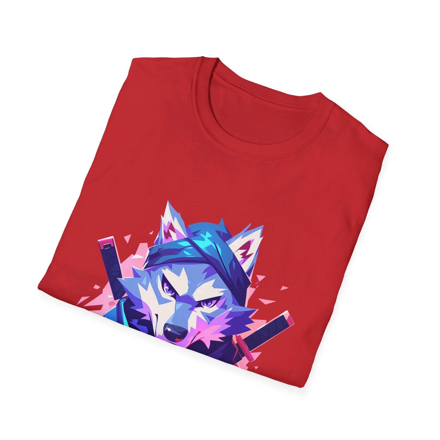 Unisex Softstyle T-Shirt "Ninja Wolf"