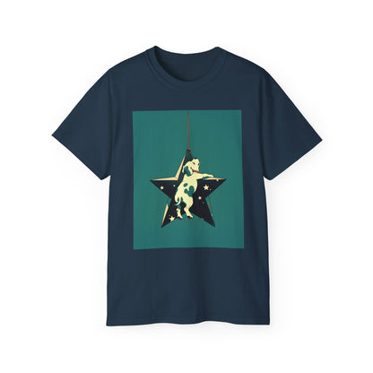 Unisex Ultra Cotton Tee "Dog and Star Ornament" T-Shirt