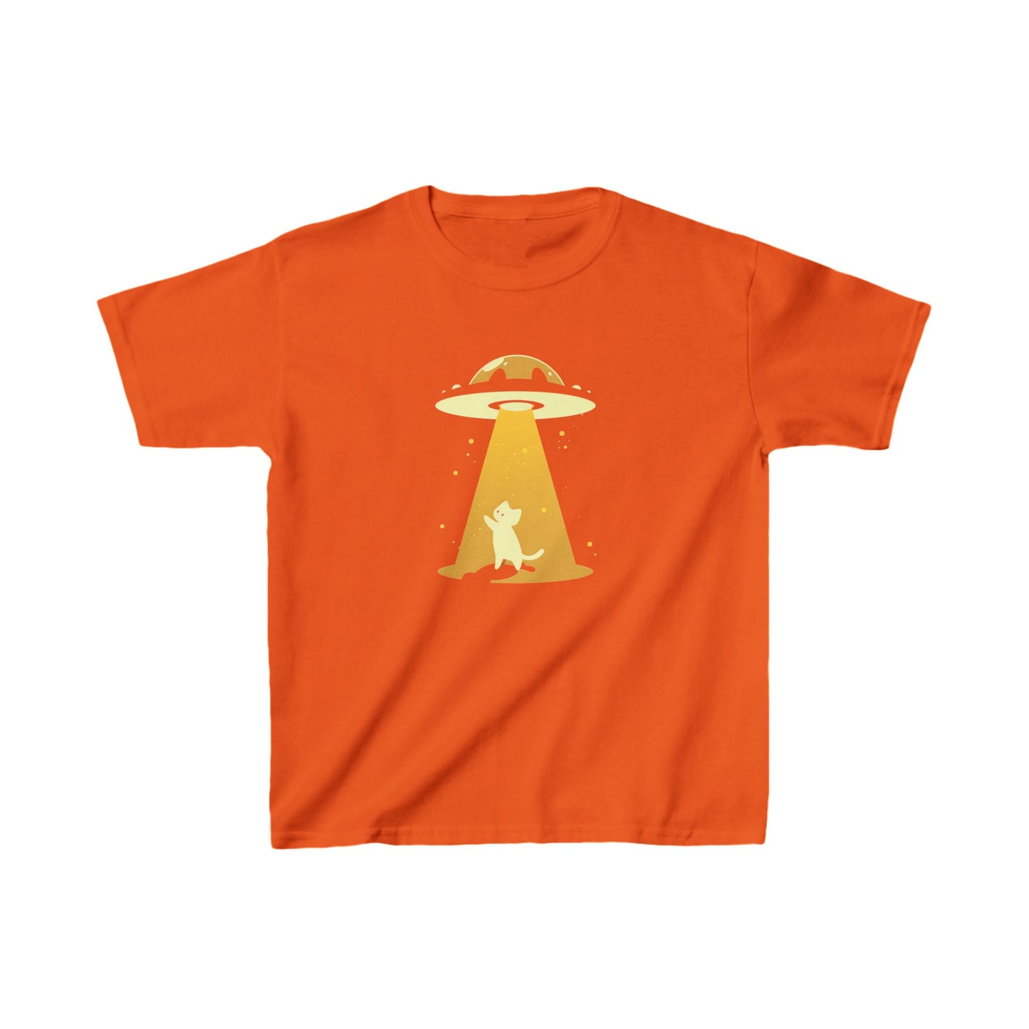 Kids Heavy Cotton™ Tee "UFO and Cat" T-shirts