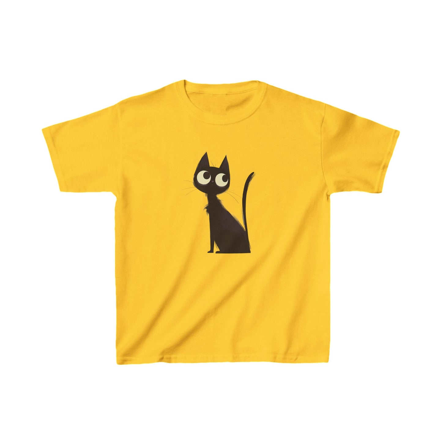 Kids Heavy Cotton™ Tee "Black Cat" T-shirts Halloween series