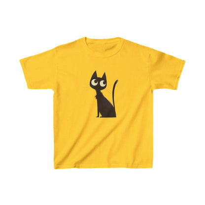 Kids Heavy Cotton™ Tee "Black Cat" T-shirts Halloween series