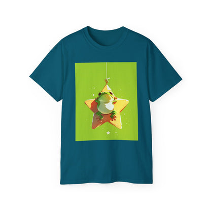 Unisex Ultra Cotton Tee "Frog and Star Ornament" T-Shirt