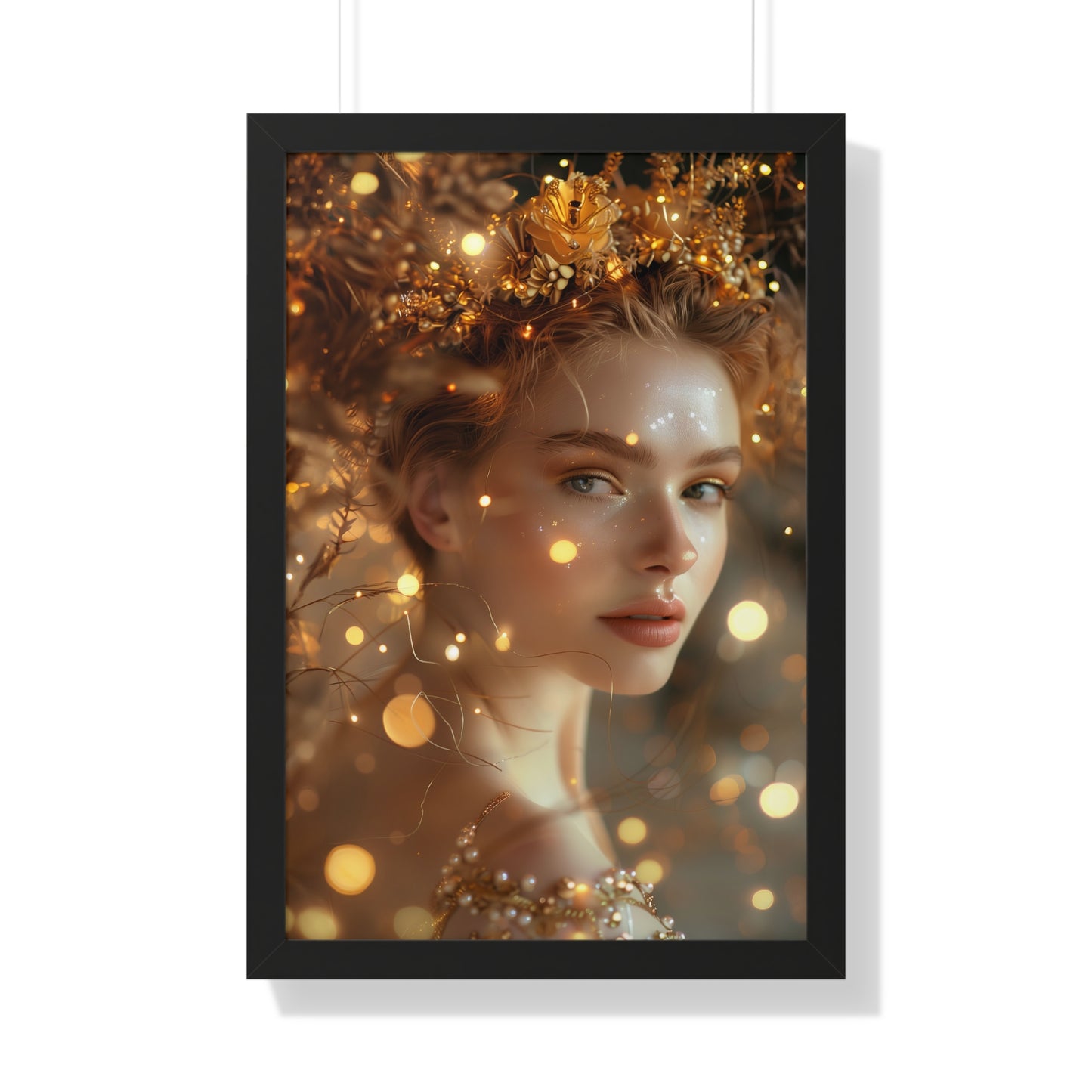 Framed Posters "Goddess of Golden Light"