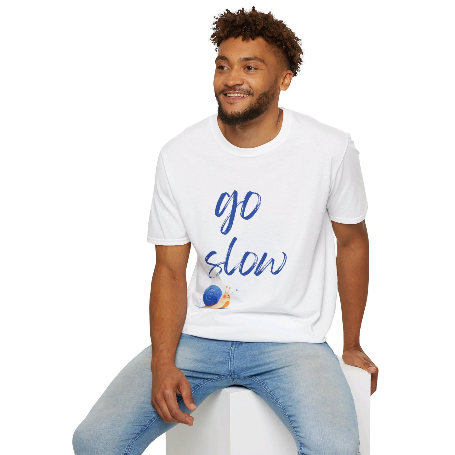 Unisex Softstyle T-Shirt "Go Slow"