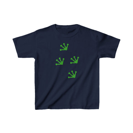 Kids Heavy Cotton™ Tee "Frog Footprints" T-shirts