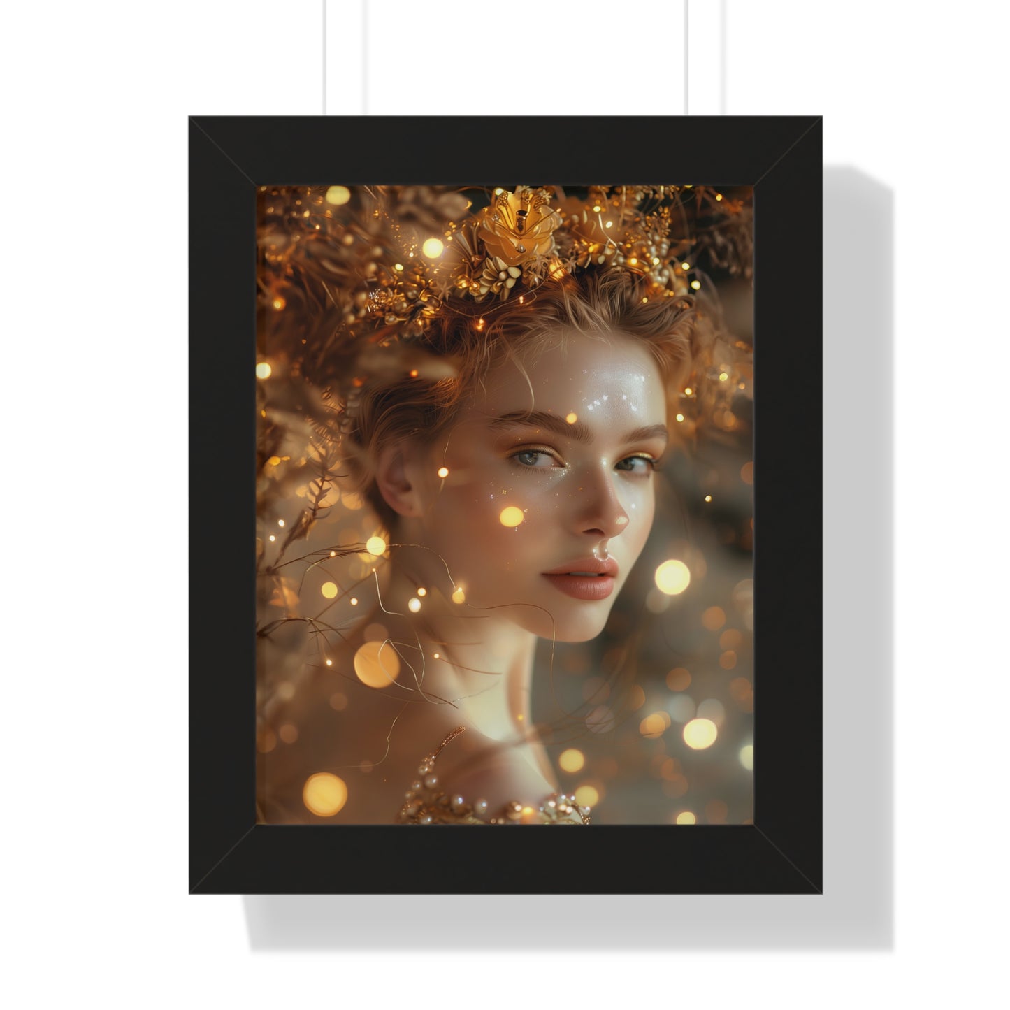 Framed Posters "Goddess of Golden Light"