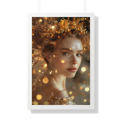 Framed Posters "Goddess of Golden Light"