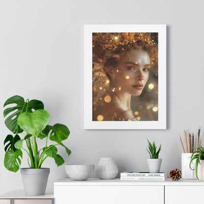 Framed Posters "Goddess of Golden Light"