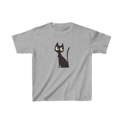 Kids Heavy Cotton™ Tee "Black Cat" T-shirts Halloween series