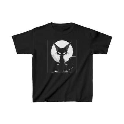 Kids Heavy Cotton™ Tee "Black Cat" T-shirts Halloween series