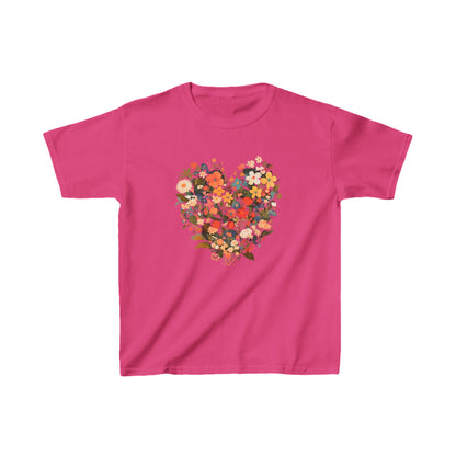 Kids Heavy Cotton™ Tee "Heart Flower" T-shirts