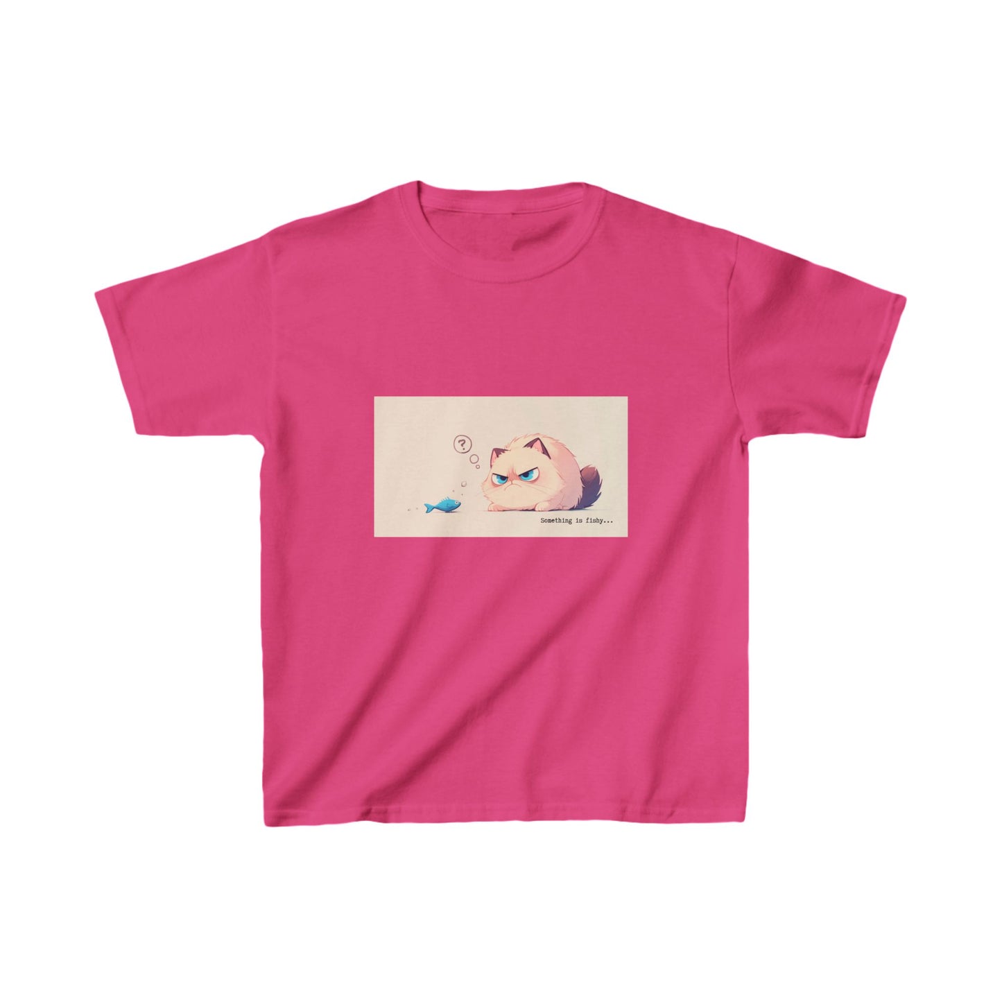 Kids Heavy Cotton™ Tee "Something is Fishy" T-shirts