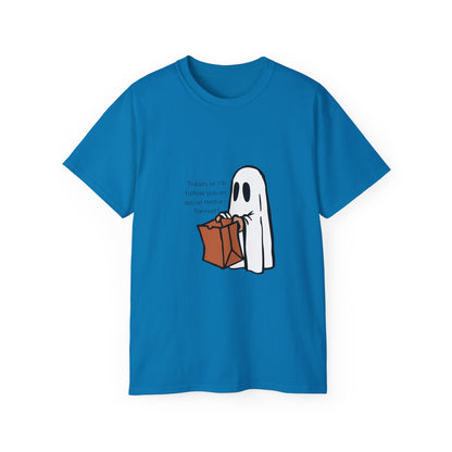 Unisex Ultra Cotton Tee "Trick or Treat" T-Shirt Halloween Series