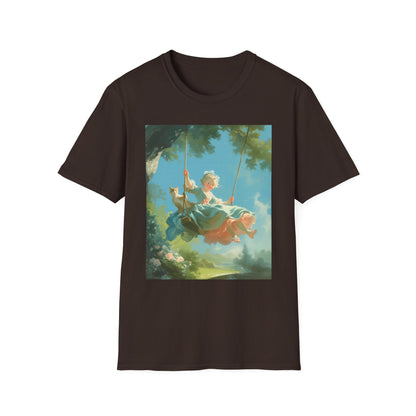 Unisex Softstyle T-Shirt "The Swing with the Cat"