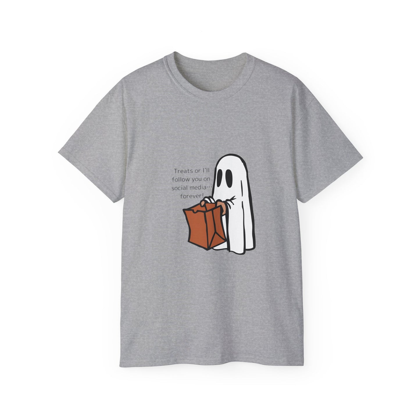 Unisex Ultra Cotton Tee "Trick or Treat" T-Shirt Halloween Series