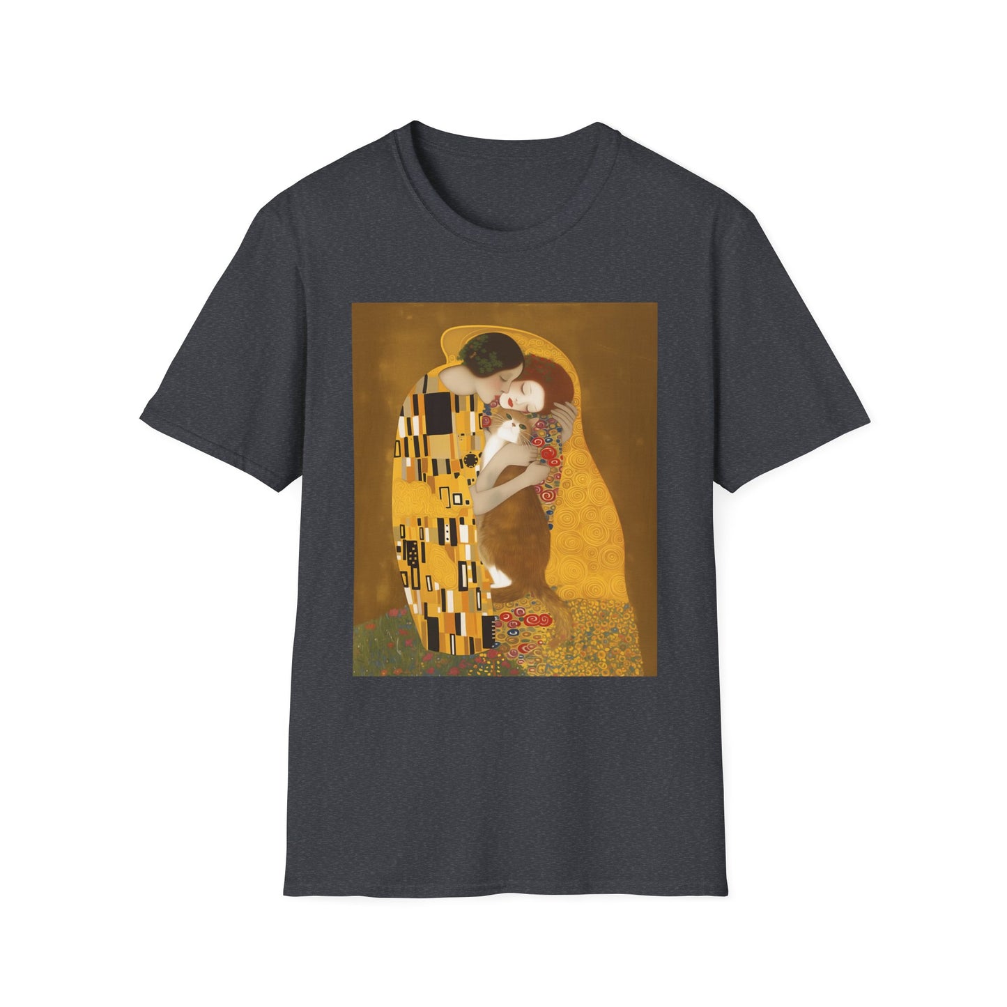 Unisex Softstyle T-Shirt "The Kiss and the Cat"