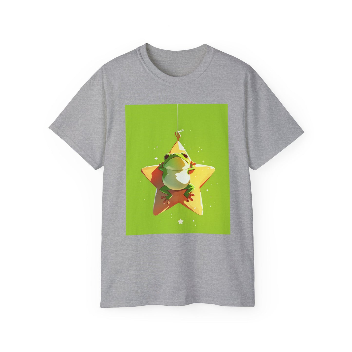 Unisex Ultra Cotton Tee "Frog and Star Ornament" T-Shirt