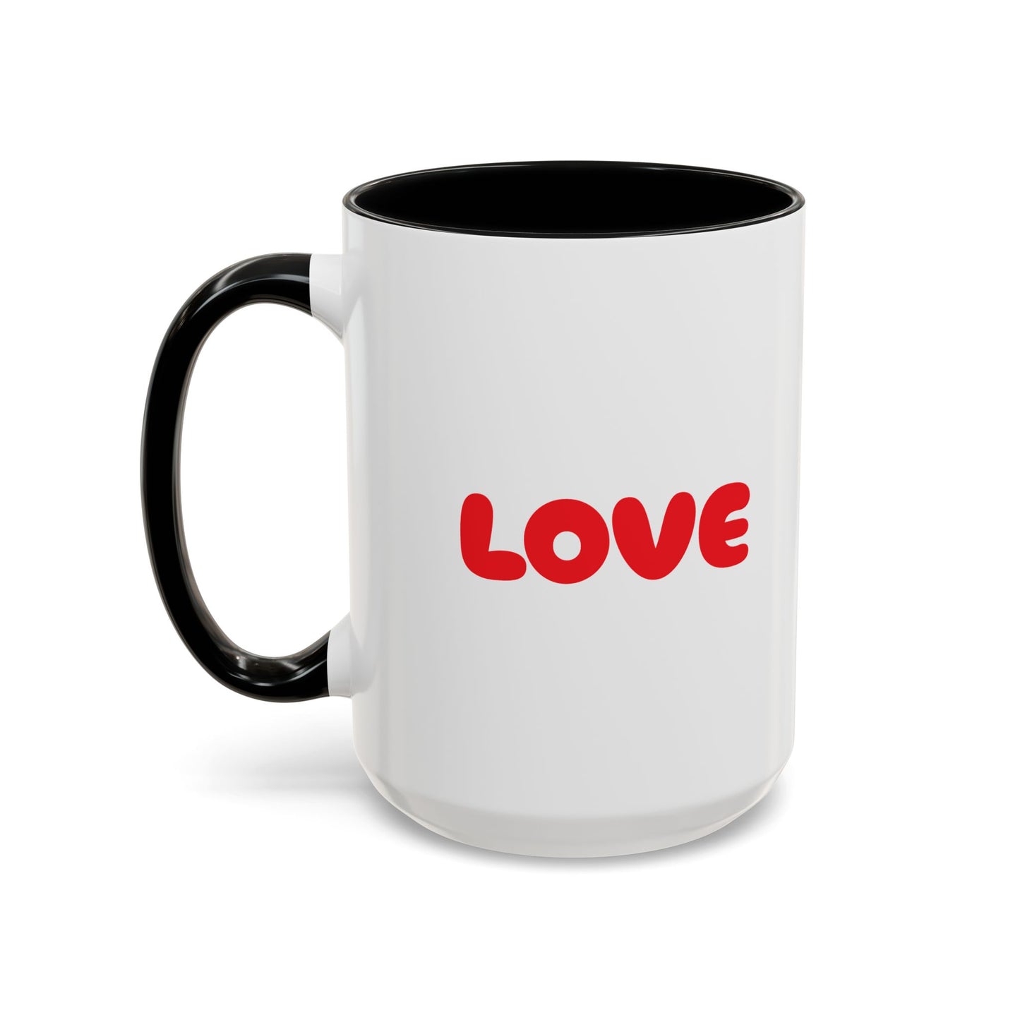 Accent Coffee Mug (11, 15oz) "Heart Flower"