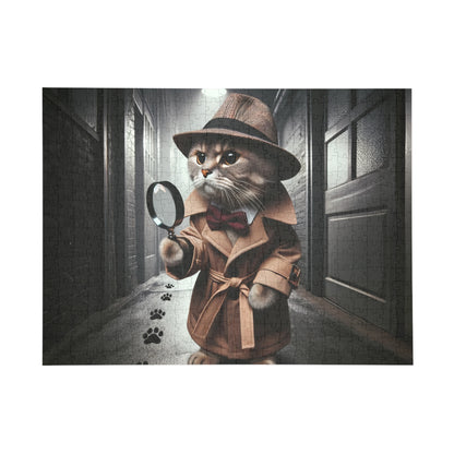 Jigsaw Puzzle "Detective Cat" (500, 1000-Piece)