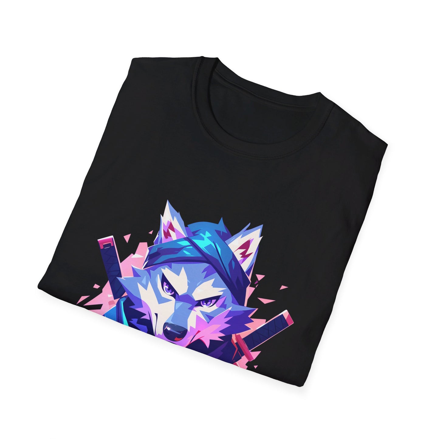 Unisex Softstyle T-Shirt "Ninja Wolf"