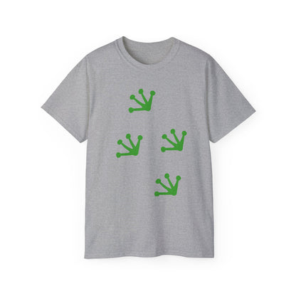 Unisex Ultra Cotton Tee "Frog Footprints" T-Shirt