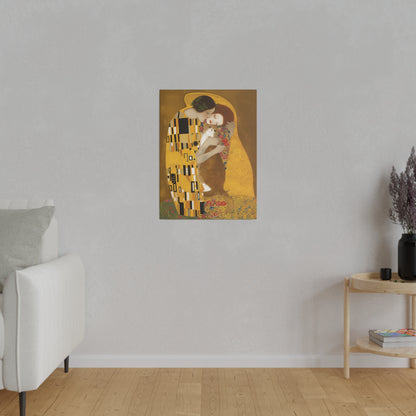 Matte Canvas "The Kiss and the Cat" Stretched, 0.75"