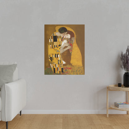 Matte Canvas "The Kiss and the Cat" Stretched, 0.75"