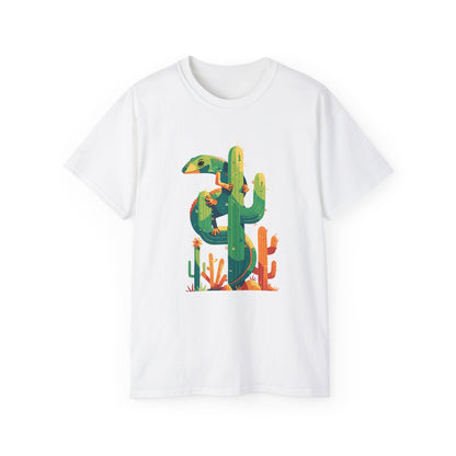 Unisex Ultra Cotton Tee "Lizard and Cactus" T-Shirt