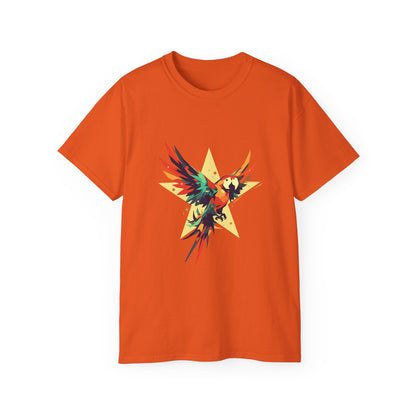 Unisex Ultra Cotton Tee "Star Parrot" T-Shirt