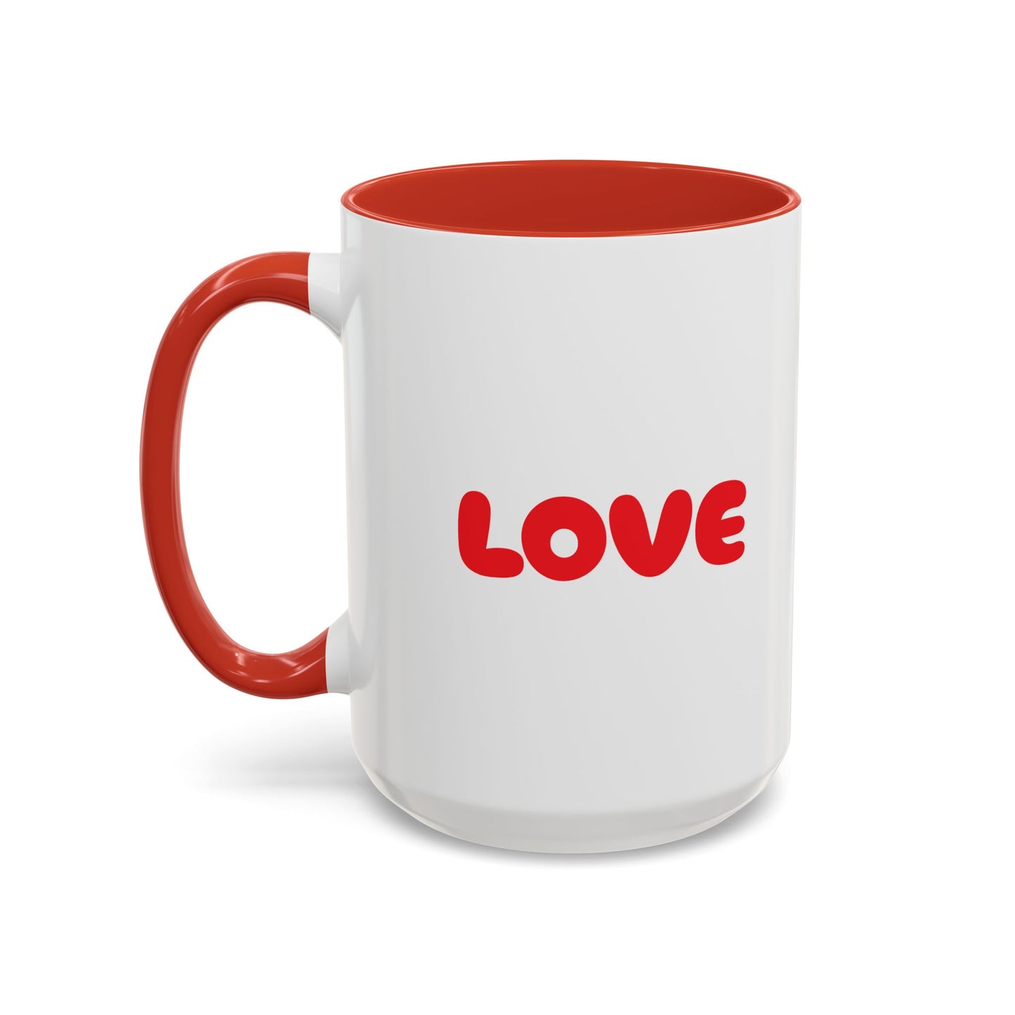 Accent Coffee Mug (11, 15oz) "Heart Flower"