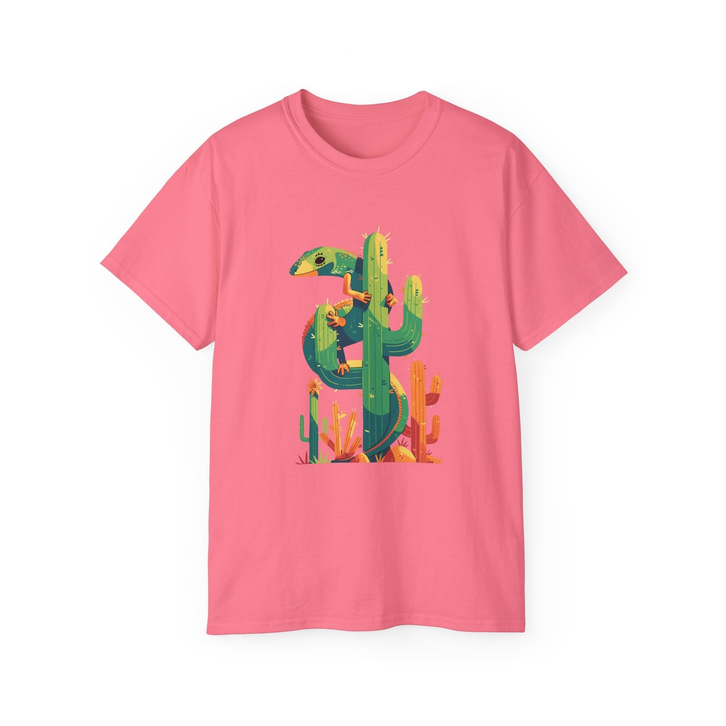 Unisex Ultra Cotton Tee "Lizard and Cactus" T-Shirt