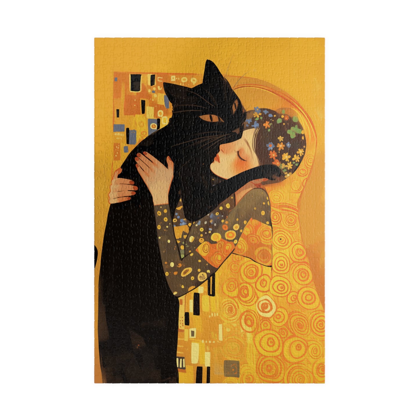 Jigsaw Puzzle "The Kiss and the Cat" (520, 1014-piece)