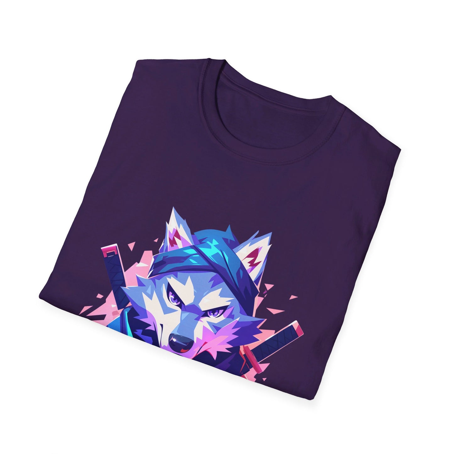 Unisex Softstyle T-Shirt "Ninja Wolf"