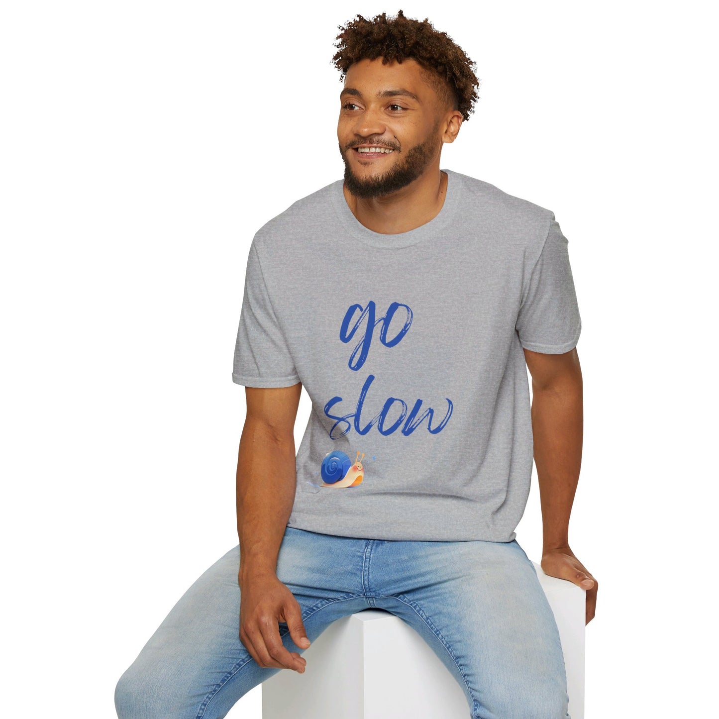 Unisex Softstyle T-Shirt "Go Slow"