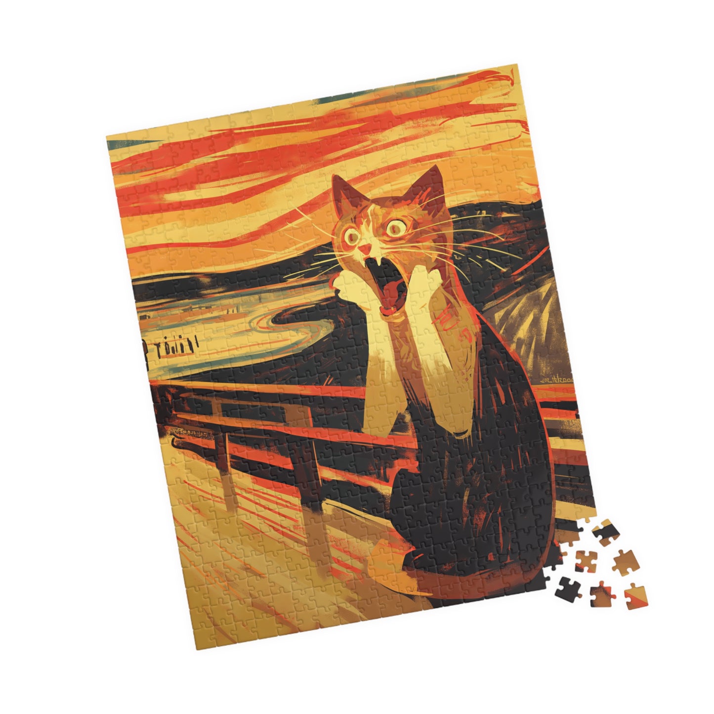 Jigsaw Puzzle "Cat Scream" (520, 1014-piece)