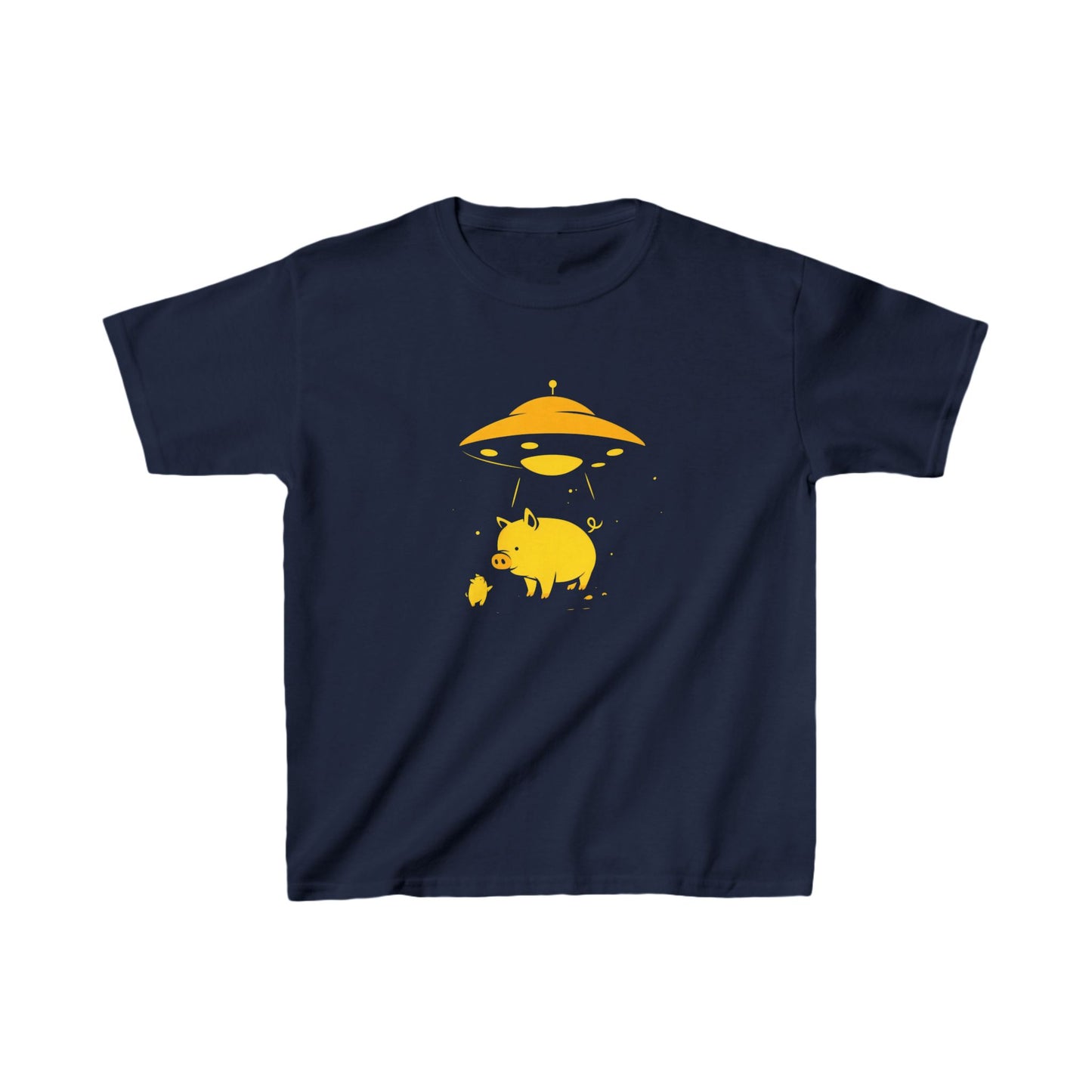 Kids Heavy Cotton™ Tee "UFO and Pig" T-shirts