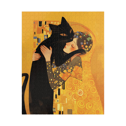 Jigsaw Puzzle "The Kiss and the Cat" (520, 1014-piece)