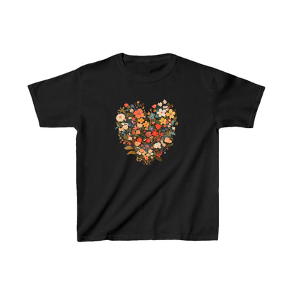 Kids Heavy Cotton™ Tee "Heart Flower" T-shirts