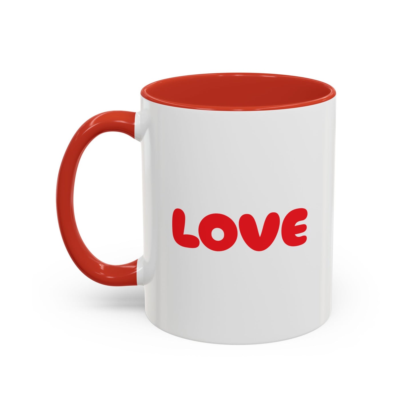 Accent Coffee Mug (11, 15oz) "Heart Flower"