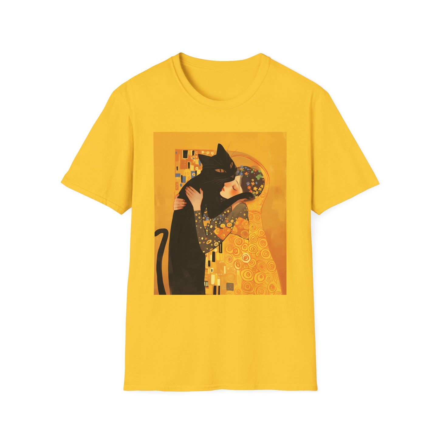 Unisex Softstyle T-Shirt "The Kiss and the Cat"