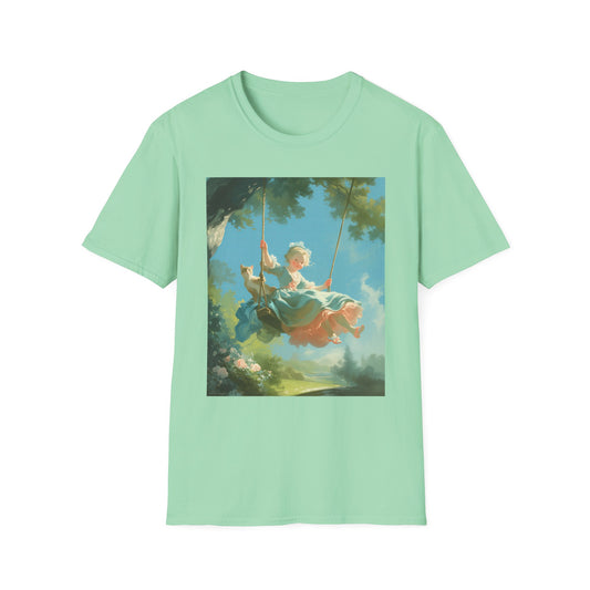 Unisex Softstyle T-Shirt "The Swing with the Cat"